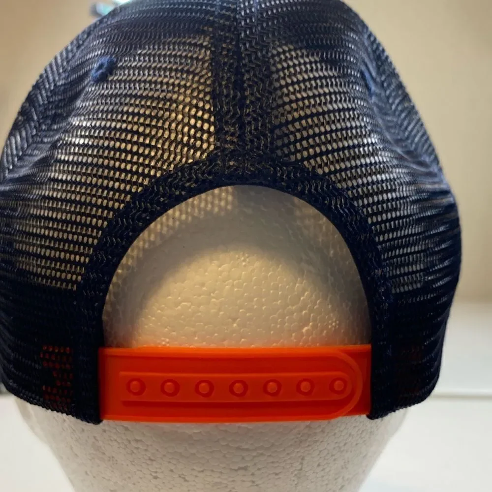 NWT University of Virginia Cavaliers Blue Orange Baseball Cap Hat Snap Block
